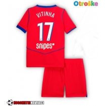 Otroške Nogometnih dresov Paris Saint-Germain Vitinha #17 Tretji 2025-26 Kratki rokavi (+ hlače)